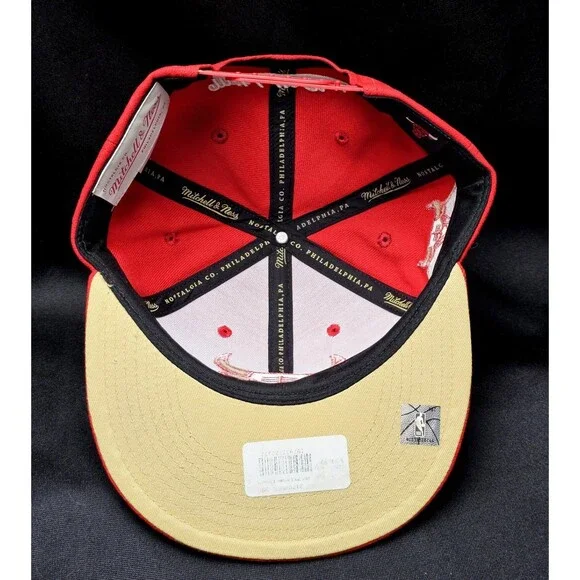 Chicago Bulls Mitchell & Ness Chrome Elements 40th Anniversary Snapback Hat NWT!